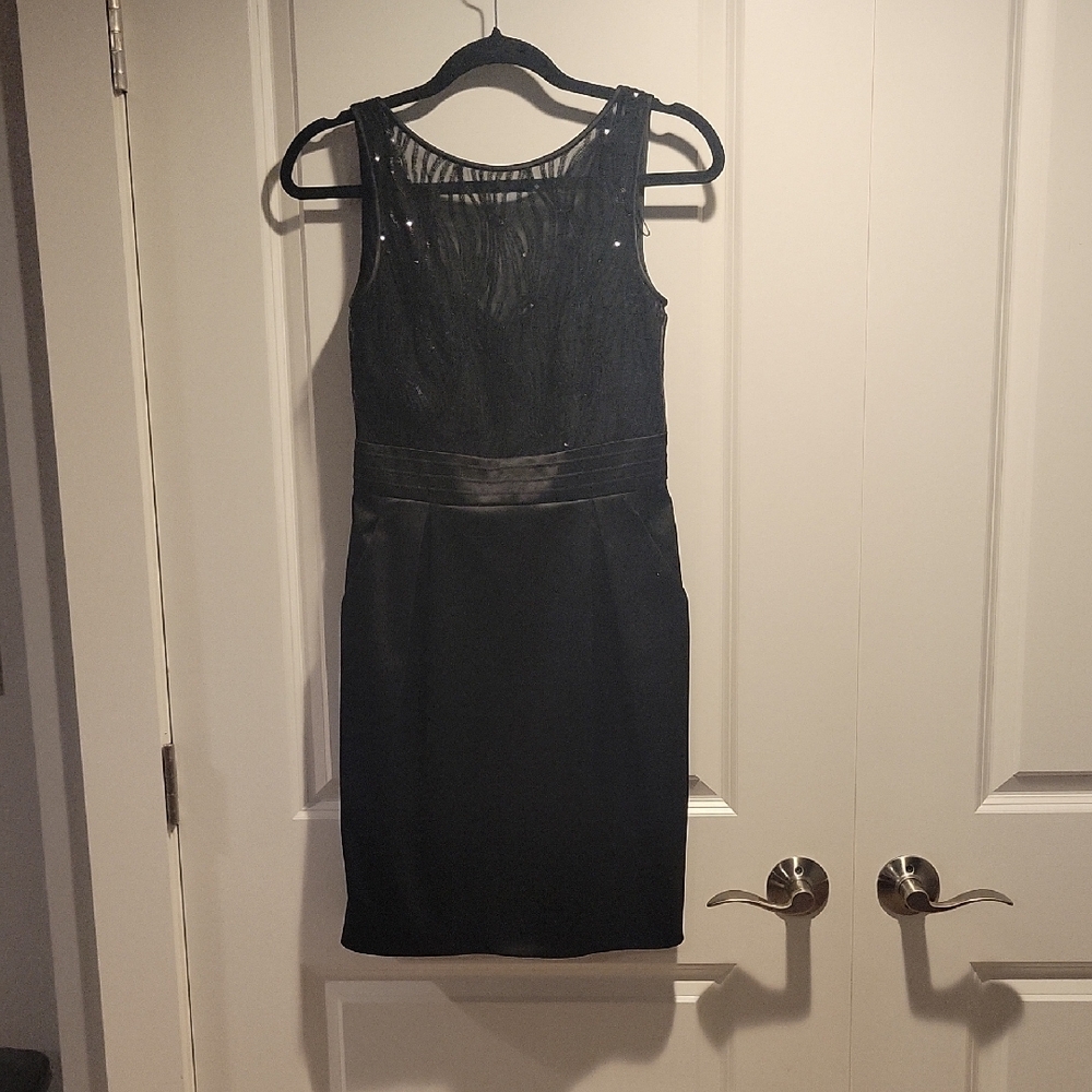 Aidan Mattox Black Sleeveless Dress